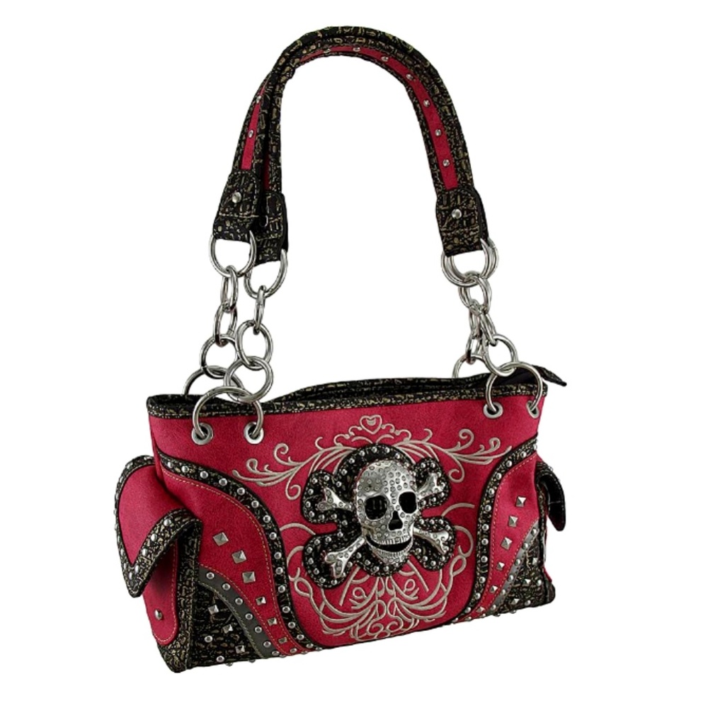 🆕 THINGS2DIE4 | Concealed Carry Skull Bling Purse